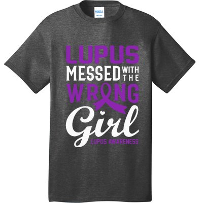 Lupus Messed With The Wrong Girl Lupus Awareness Support T-Shirt