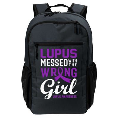 Lupus Messed With The Wrong Girl Lupus Awareness Support Daily Commute Backpack