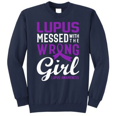 Lupus Messed With The Wrong Girl Lupus Awareness Support Sweatshirt