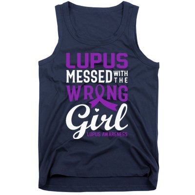 Lupus Messed With The Wrong Girl Lupus Awareness Support Tank Top