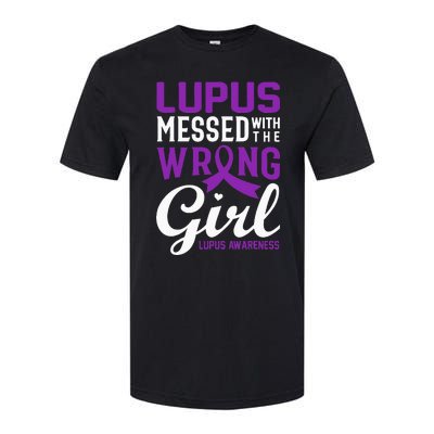 Lupus Messed With The Wrong Girl Lupus Awareness Support Softstyle CVC T-Shirt