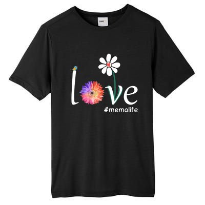 Love #Memalife Watercolor Flower Bird Grandma Mother's Day Gift Tall Fusion ChromaSoft Performance T-Shirt