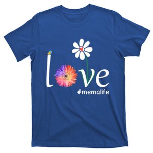 Love #Memalife Watercolor Flower Bird Grandma Mother's Day Gift T-Shirt