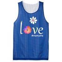 Love #Memalife Watercolor Flower Bird Grandma Mother's Day Gift Mesh Reversible Basketball Jersey Tank