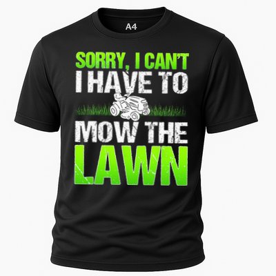 Lawn Mower Yard Mowing Gardener Landscaping Grass Cutter Performance Shirt