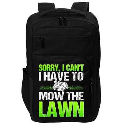 Lawn Mower Yard Mowing Gardener Landscaping Grass Cutter Impact Tech Backpack