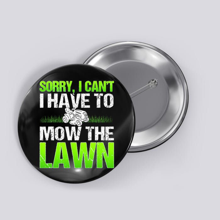 Lawn Mower Yard Mowing Gardener Landscaping Grass Cutter Button