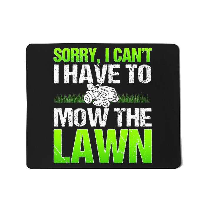 Lawn Mower Yard Mowing Gardener Landscaping Grass Cutter Mousepad