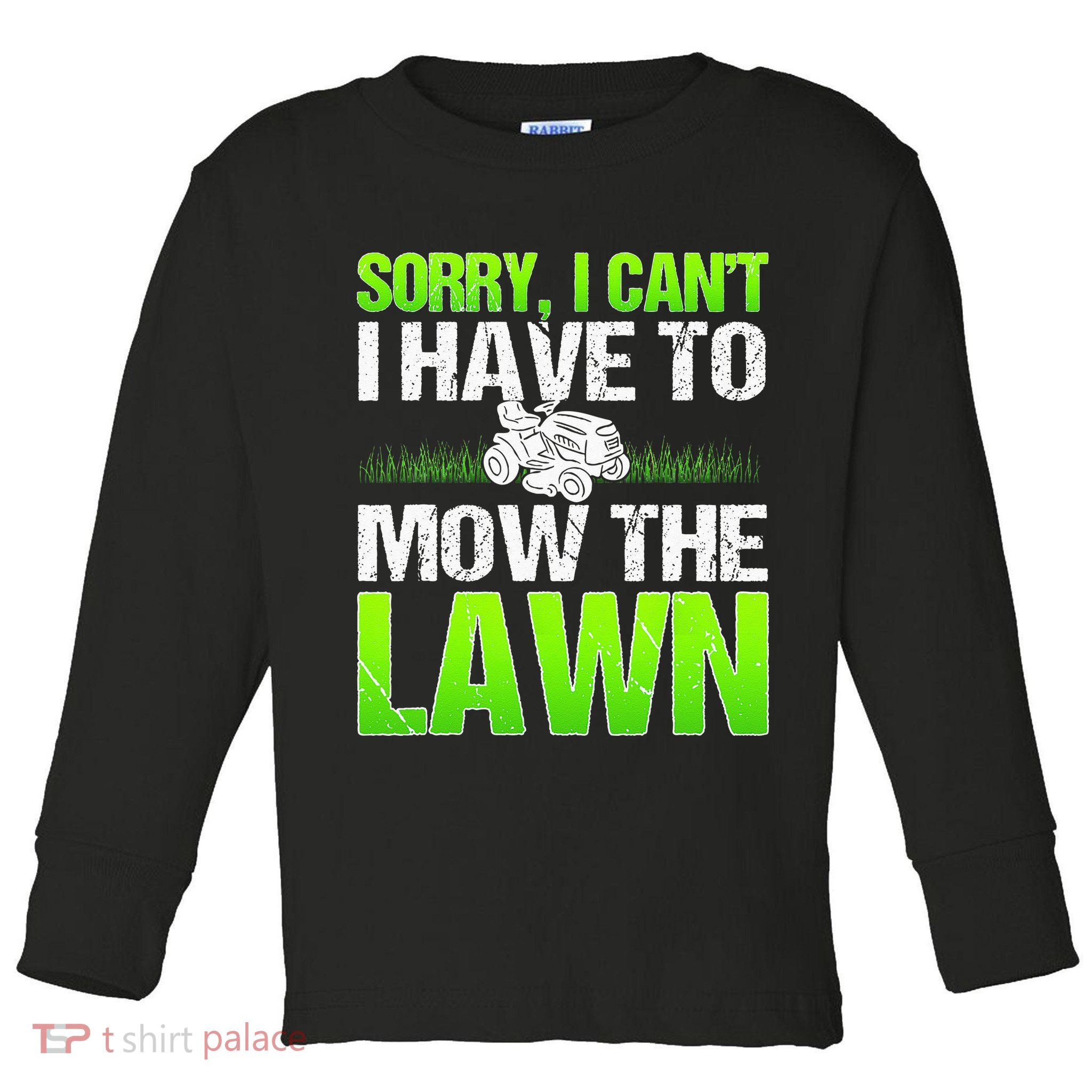 Lawn Mower Yard Mowing Gardener Landscaping Grass Cutter Toddler Long Sleeve Shirt