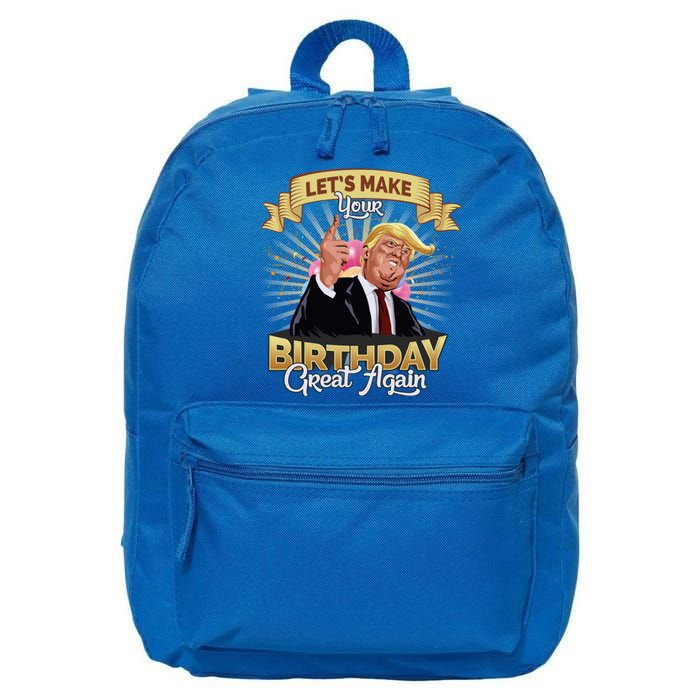 Let`s Make Your Birthday Great Again Donald Trump Meaningful Gift 16 in Basic Backpack