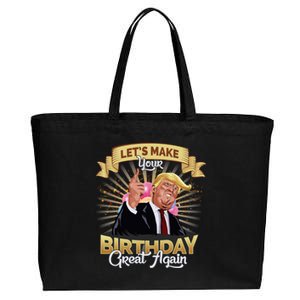 Let`s Make Your Birthday Great Again Donald Trump Meaningful Gift Cotton Canvas Jumbo Tote