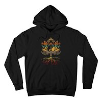 Lotus Mandala Yin Yang Sacred Geometry Spiritual Hoodie