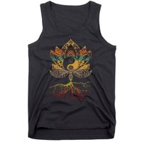 Lotus Mandala Yin Yang Sacred Geometry Spiritual Tank Top