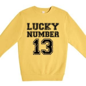 Lucky Number 13 TShirt Premium Crewneck Sweatshirt