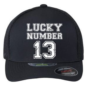 Lucky Number 13 TShirt Flexfit Unipanel Trucker Cap