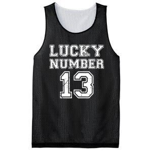 Lucky Number 13 TShirt Mesh Reversible Basketball Jersey Tank