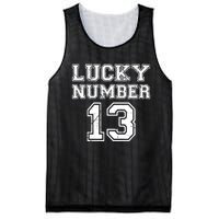 Lucky Number 13 TShirt Mesh Reversible Basketball Jersey Tank