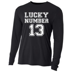 Lucky Number 13 TShirt Cooling Performance Long Sleeve Crew