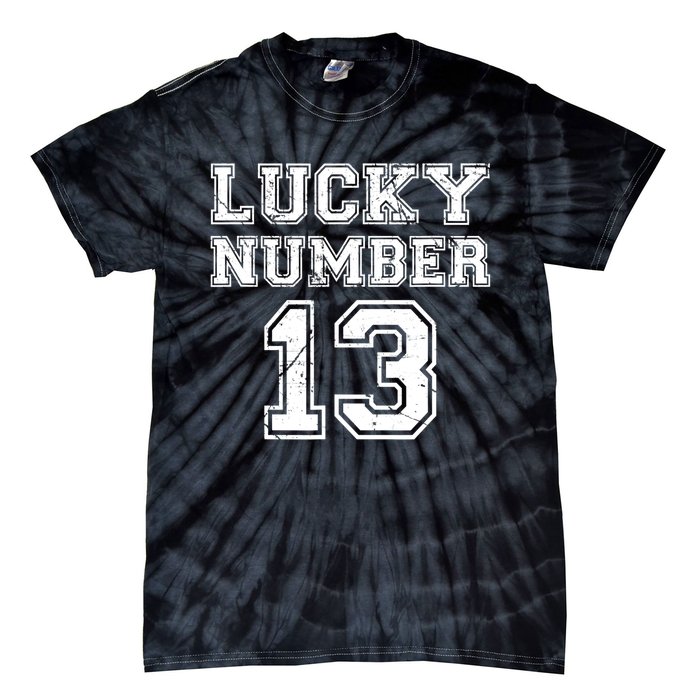 Lucky Number 13 TShirt Tie-Dye T-Shirt