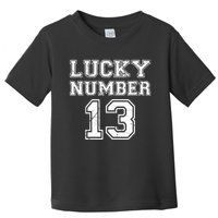 Lucky Number 13 TShirt Toddler T-Shirt