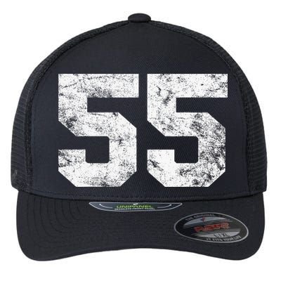 Lucky Number 55 Birthday Sports Player Team Athlete Flexfit Unipanel Trucker Cap