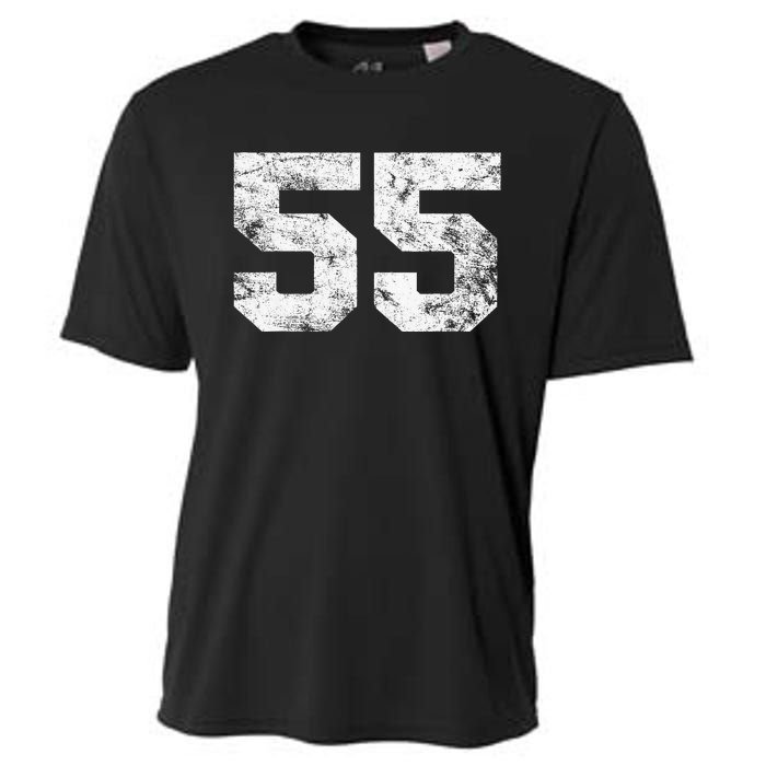 Lucky Number 55 Birthday Sports Player Team Athlete Cooling Performance Crew T-Shirt