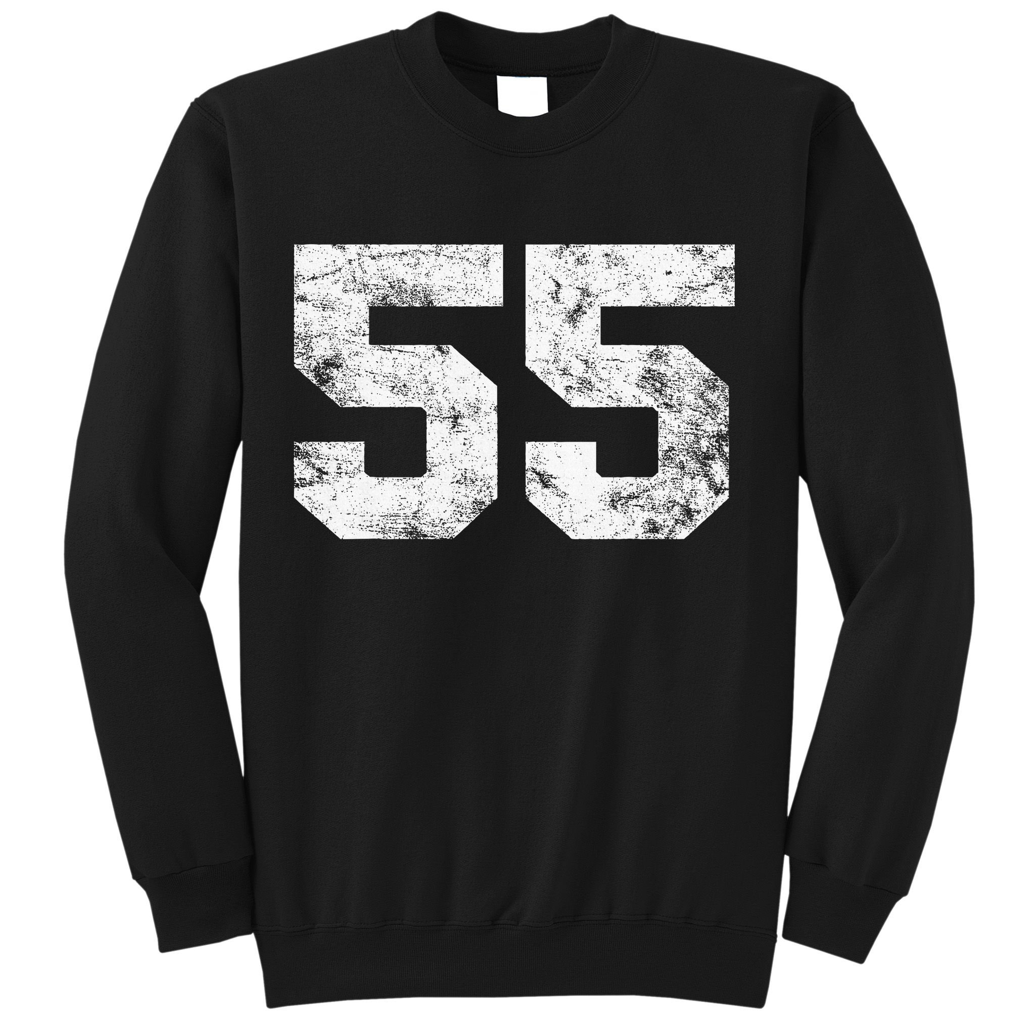 Lucky Number 55 Birthday Sports Player Team Athlete Sweatshirt