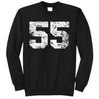 Lucky Number 55 Birthday Sports Player Team Athlete Sweatshirt