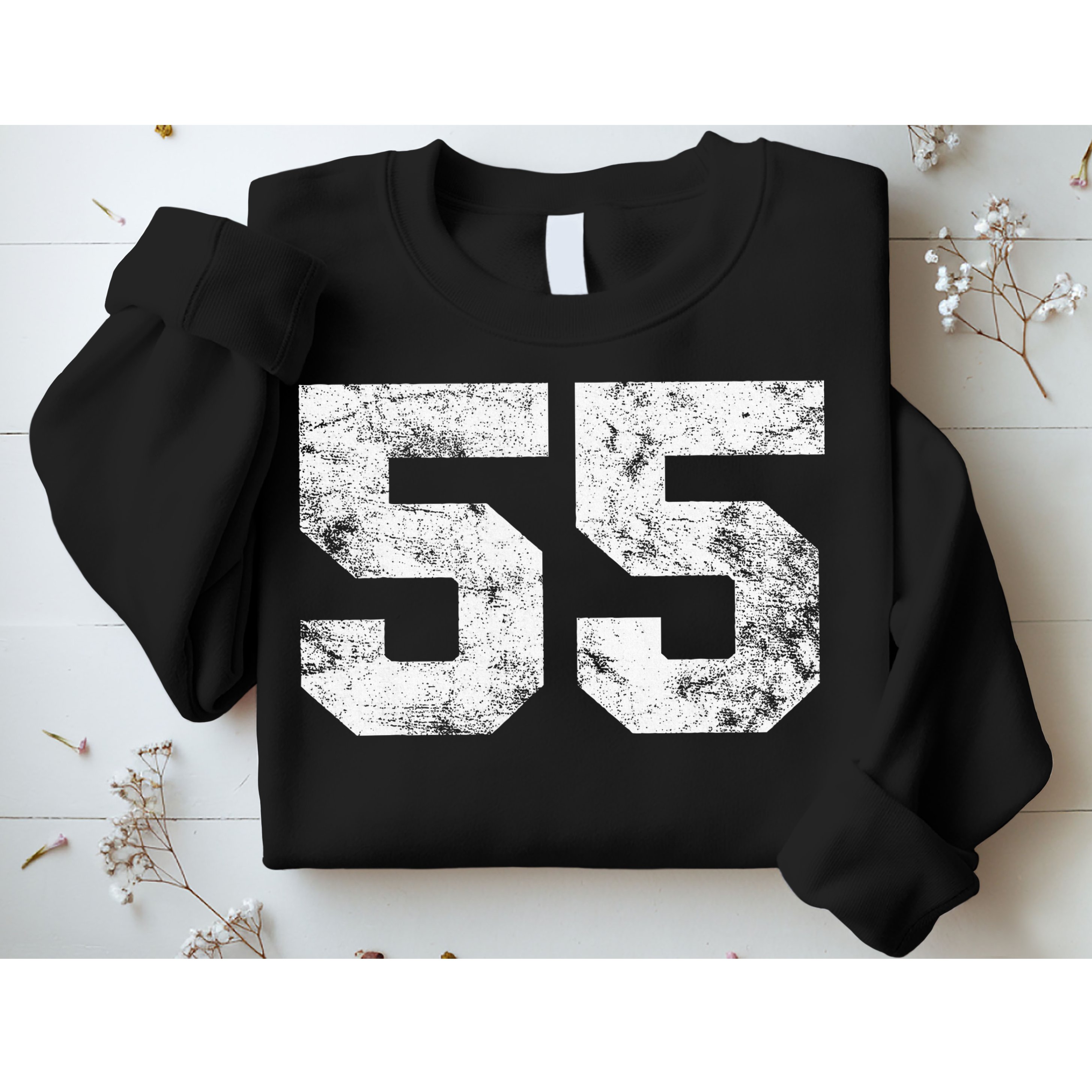 Lucky Number 55 Birthday Sports Player Team Athlete Sweatshirt