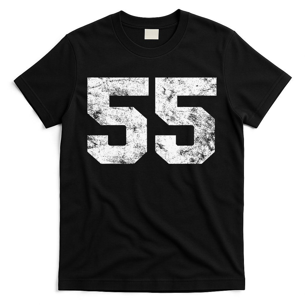 Lucky Number 55 Birthday Sports Player Team Athlete T-Shirt
