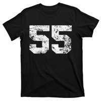 Lucky Number 55 Birthday Sports Player Team Athlete T-Shirt