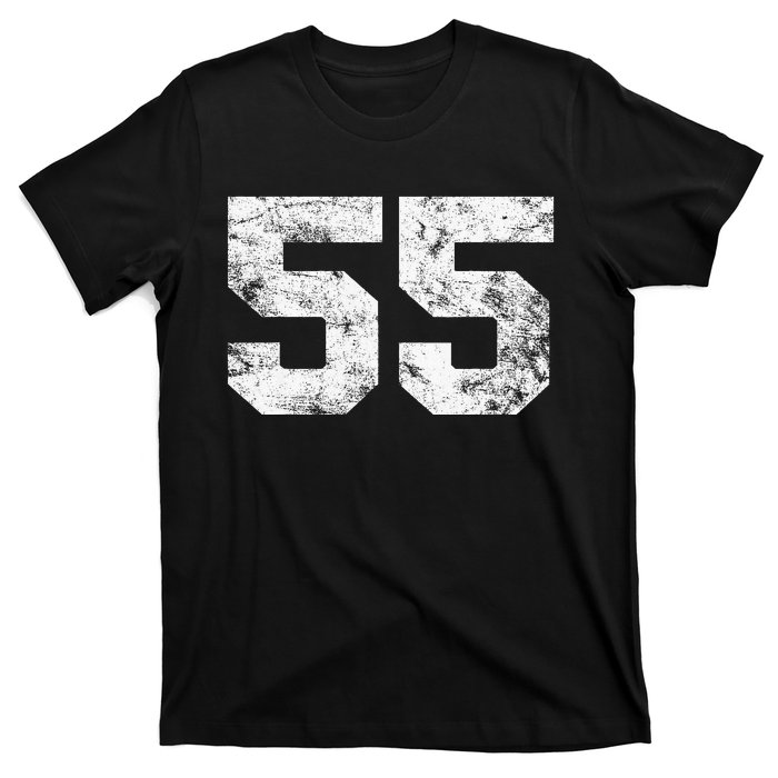 Lucky Number 55 Birthday Sports Player Team Athlete T-Shirt