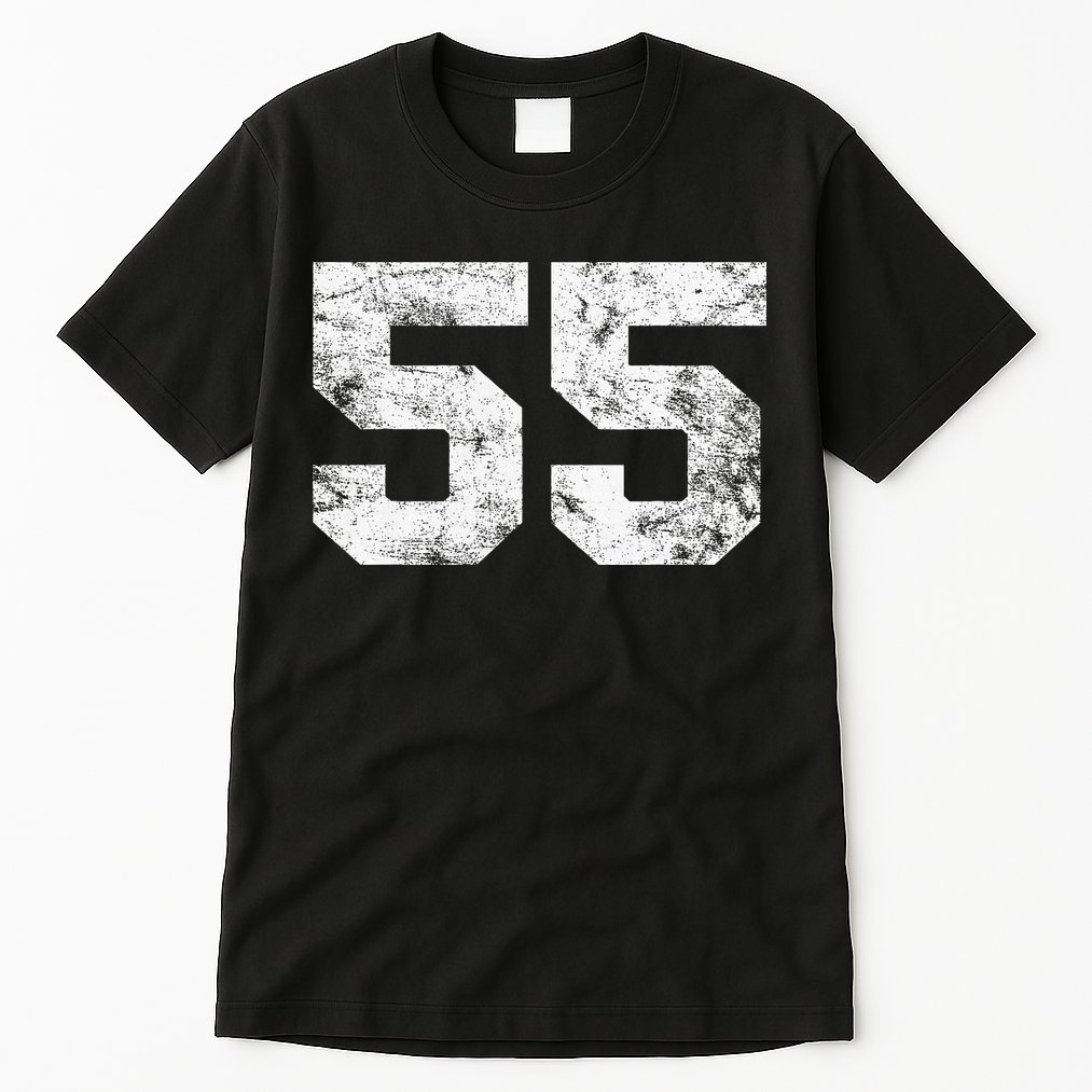 Lucky Number 55 Birthday Sports Player Team Athlete Tall T-Shirt