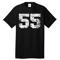 Lucky Number 55 Birthday Sports Player Team Athlete Tall T-Shirt