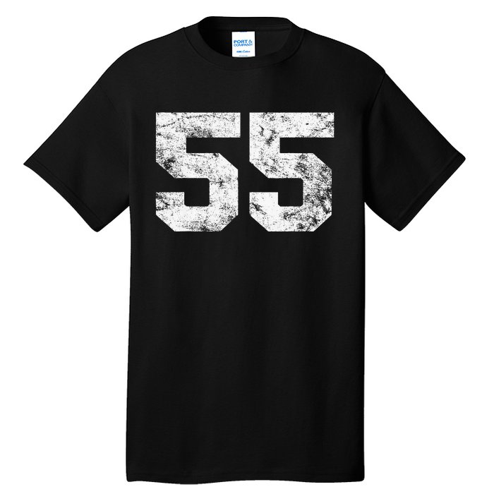 Lucky Number 55 Birthday Sports Player Team Athlete Tall T-Shirt