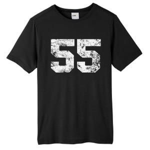 Lucky Number 55 Birthday Sports Player Team Athlete Tall Fusion ChromaSoft Performance T-Shirt