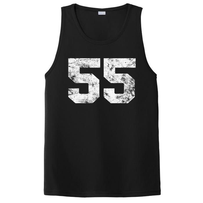 Lucky Number 55 Birthday Sports Player Team Athlete PosiCharge Competitor Tank