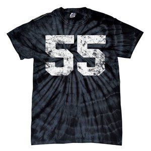 Lucky Number 55 Birthday Sports Player Team Athlete Tie-Dye T-Shirt