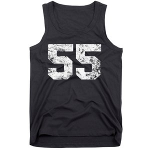 Lucky Number 55 Birthday Sports Player Team Athlete Tank Top