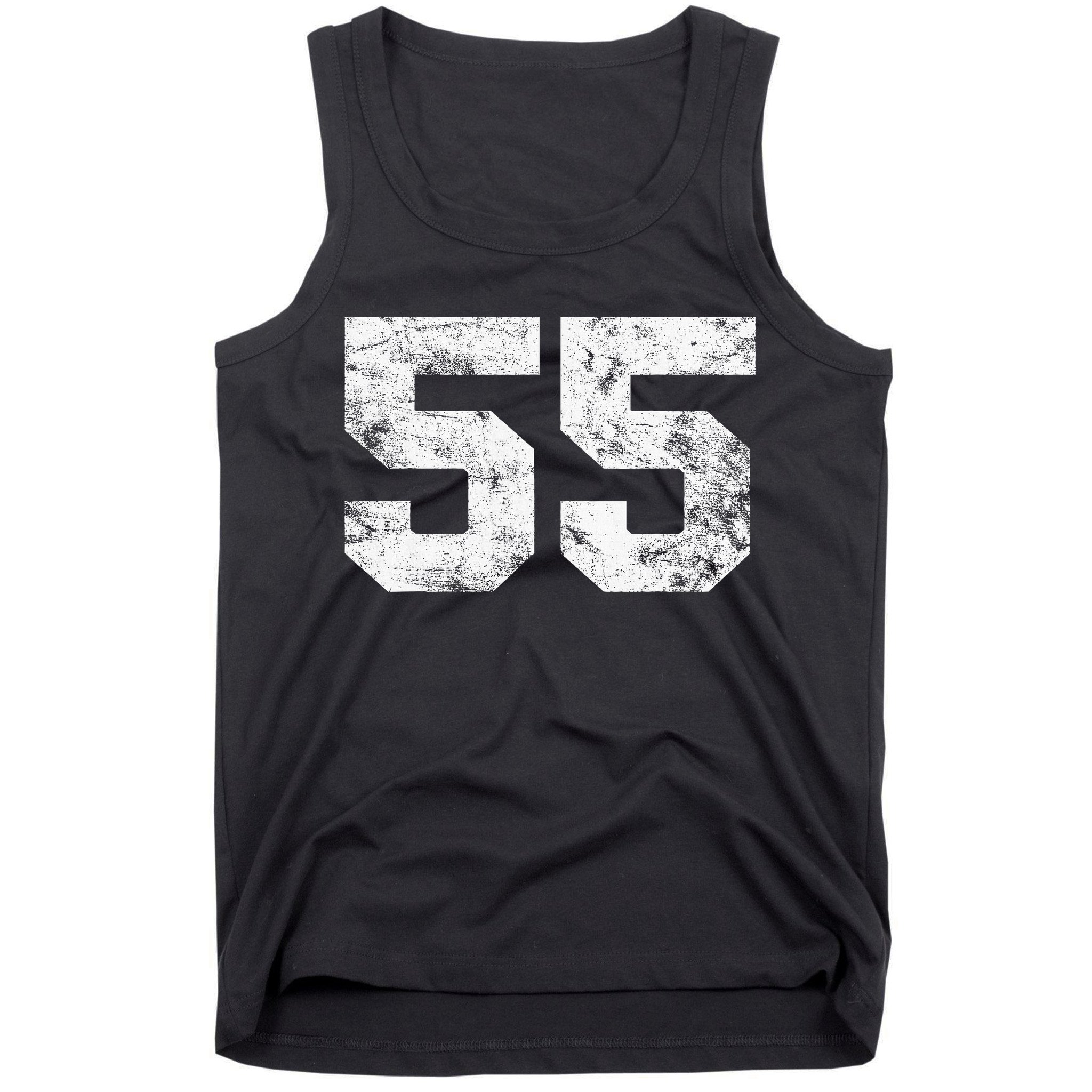 Lucky Number 55 Birthday Sports Player Team Athlete Tank Top