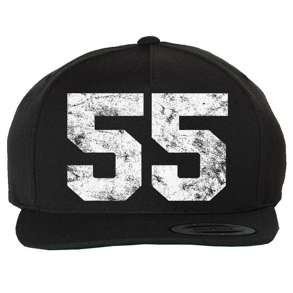 Lucky Number 55 Birthday Sports Player Team Athlete Wool Snapback Cap