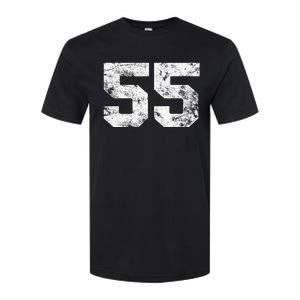 Lucky Number 55 Birthday Sports Player Team Athlete Softstyle CVC T-Shirt