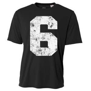 Lucky Number 6 Birthday Sports Player Team Athlete Cooling Performance Crew T-Shirt