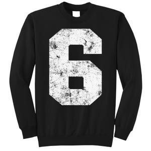 Lucky Number 6 Birthday Sports Player Team Athlete Sweatshirt