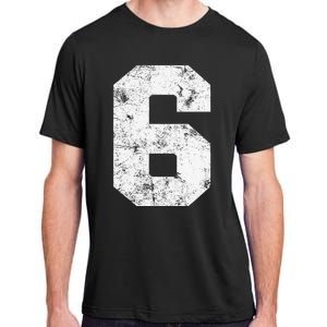 Lucky Number 6 Birthday Sports Player Team Athlete Adult ChromaSoft Performance T-Shirt