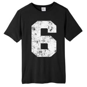 Lucky Number 6 Birthday Sports Player Team Athlete Tall Fusion ChromaSoft Performance T-Shirt