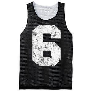 Lucky Number 6 Birthday Sports Player Team Athlete Mesh Reversible Basketball Jersey Tank