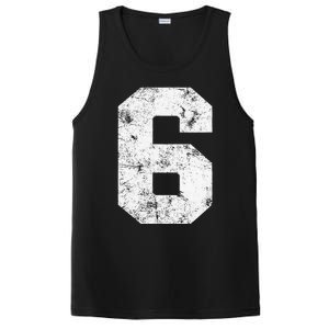 Lucky Number 6 Birthday Sports Player Team Athlete PosiCharge Competitor Tank