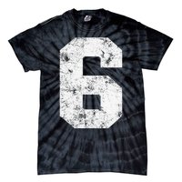 Lucky Number 6 Birthday Sports Player Team Athlete Tie-Dye T-Shirt