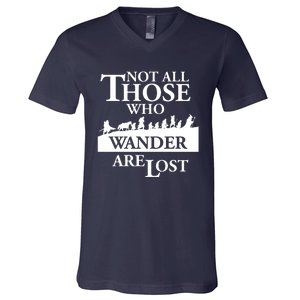 LOTR Not All Those Who Wander Are Lost V-Neck T-Shirt